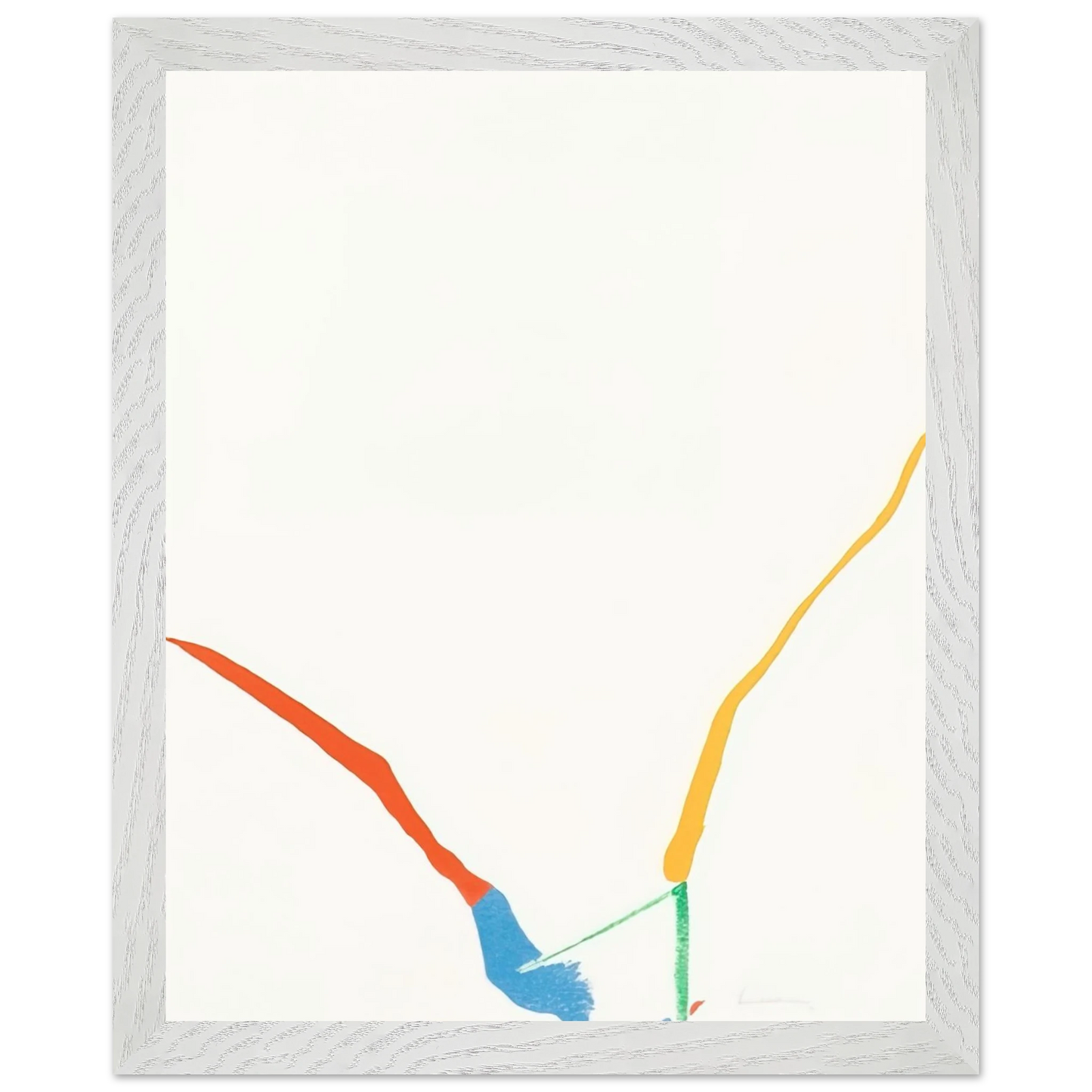 Helen Frankenthaler - What Red Lines Can Do - 1970 Wall art - 70x100 cm / 28x40 inches - Fine Art Poster-canvas - -