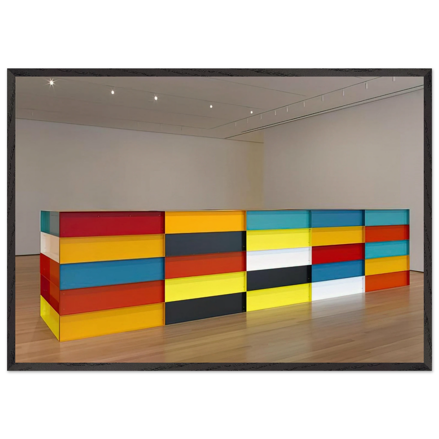 Untitled - 1991 N1 - Donald Judd 70x100 cm / 28x40 inches Framed Art Print – Black Wooden Frame