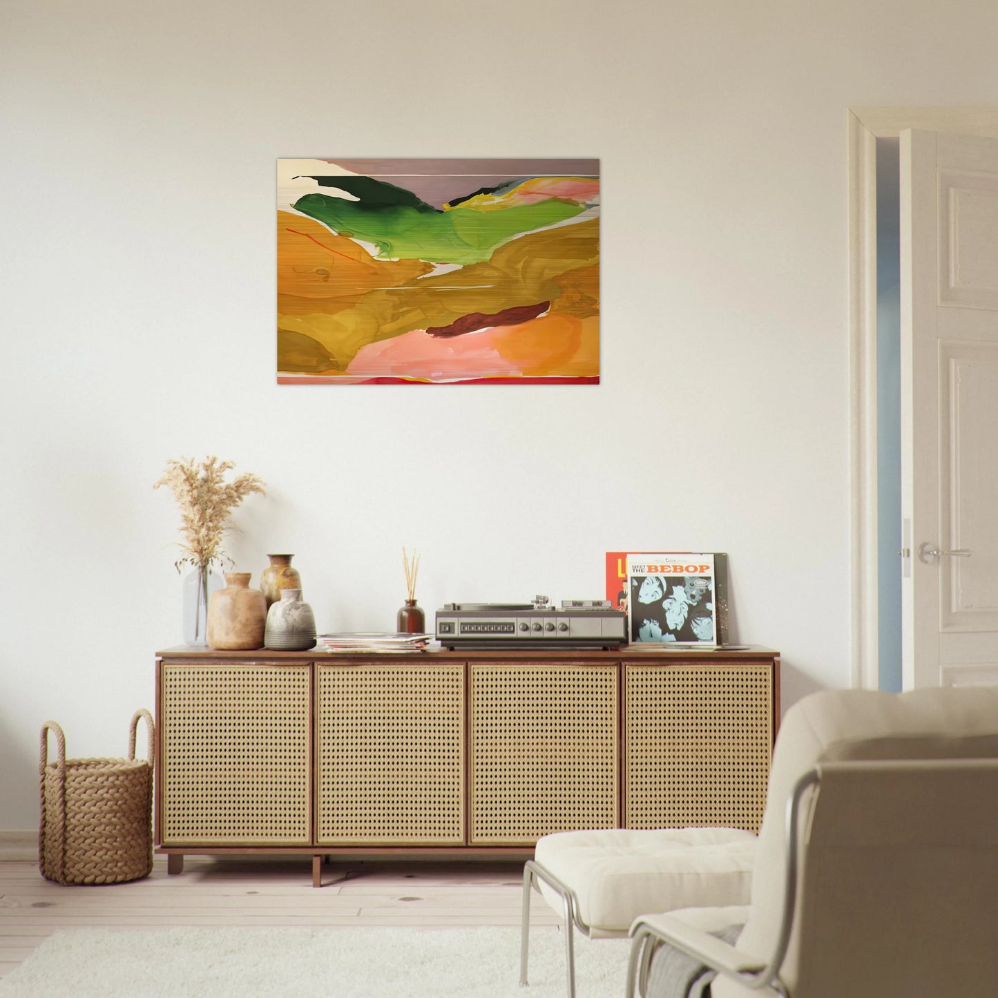 Nature Abhors a Vacuum, 1973- - Helen Frankenthaler Brushed Aluminum Print - 70x100 cm / 28x40 inches | Helen Frankenthaler Aluminum Print | Helen Frankenthaler Prints