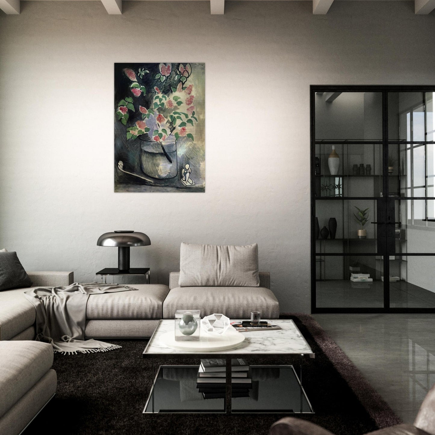 BRANCH OF LILLACS 1914 - Henri Matisse Brushed Aluminum Print - 70x100 cm / 28x40 inches | Henri Matisse Aluminum Print | Henri Matisse Prints