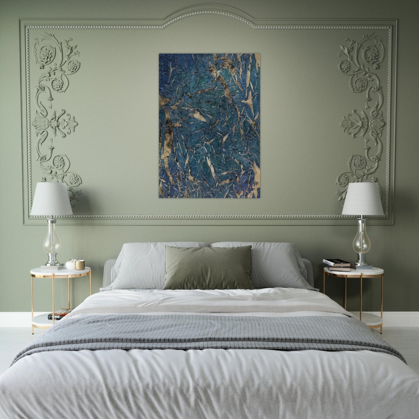 ³M.C.2² Mariale - 1962 - Simon Hantai Brushed Aluminum Print - 70x100 cm / 28x40 inches | Simon Hantai Aluminum Print | Simon Hantai Prints