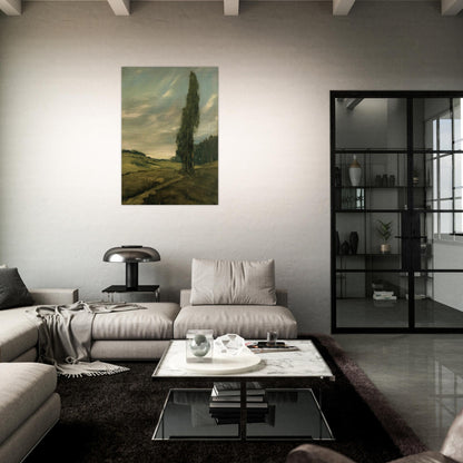 Contra Costa Landscape - Tonalism - Xavier Martinez Brushed Aluminum Print - 70x100 cm / 28x40 inches | Xavier Martinez Aluminum Print | Xavier Martinez Prints