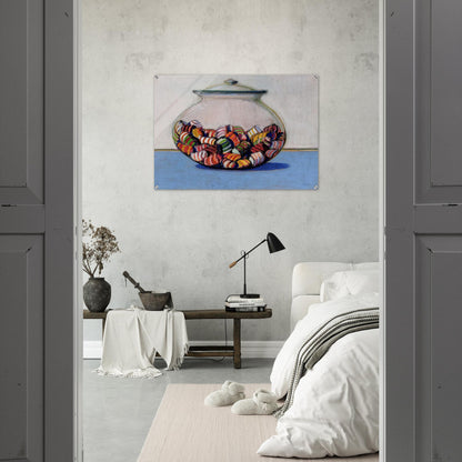 Glassed Candy - 1969 - Wayne Thiebaud Acrylic Print - 70x100 cm / 28x40″ inches | Wayne Thiebaud Wall Art | Wayne Thiebaud Prints