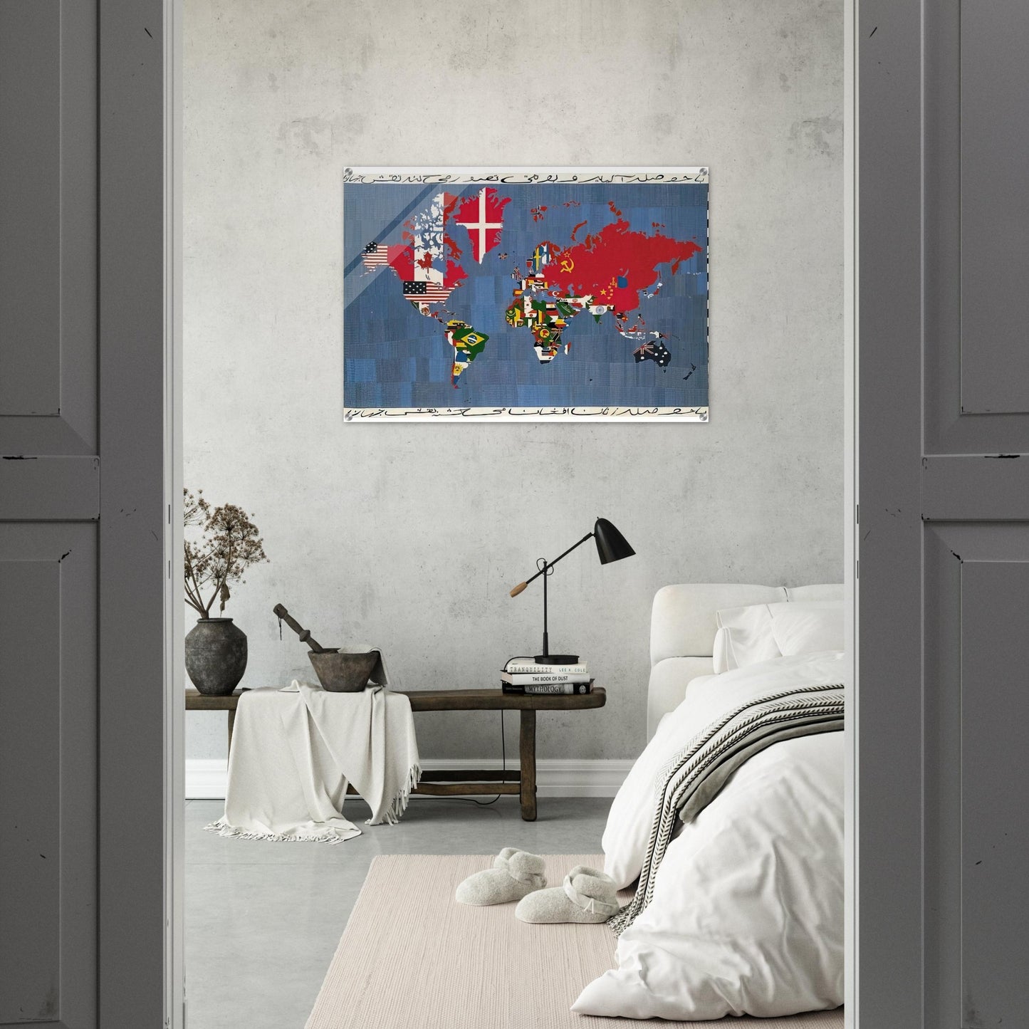 MAPPA 1978 - Alighiero Boetti Acrylic Print - 70x100 cm / 28x40″ inches