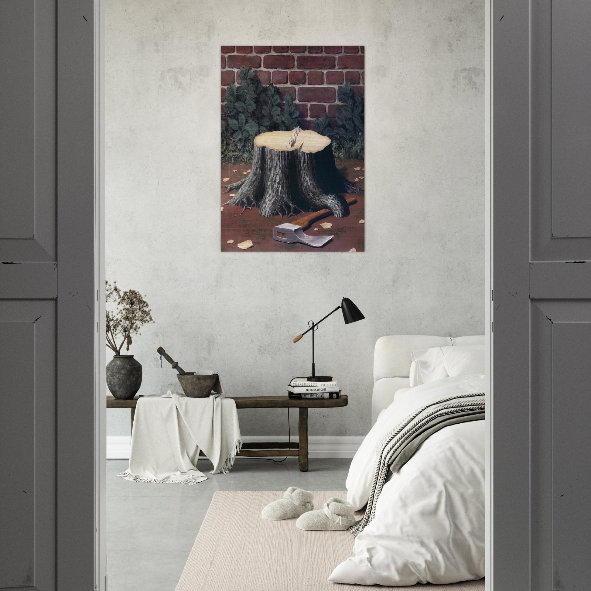 THE LABOURS OF ALEXANDER 1950 - Rene Magritte Brushed Aluminum Print - 70x100 cm / 28x40 inches | Rene Magritte Aluminum Print | Rene Magritte Prints