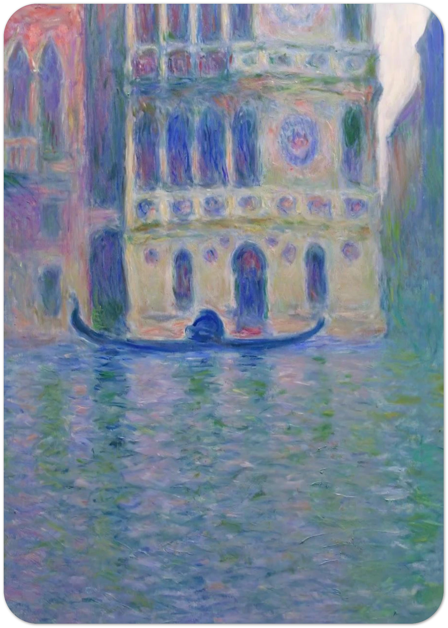 Palazzo Dario 4 By claude monet Pack of 10 Post Cards | claude monet Post Cards | A6 (10.5 x 14.8 cm) - 4.1 x 5.8 inches