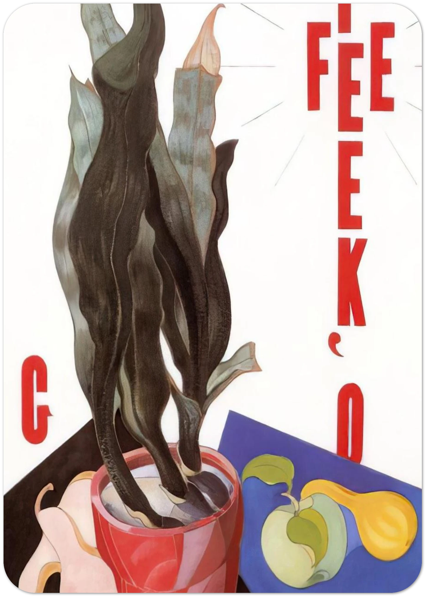 O'Keefe Georgia O’Keeffe - 1924 By Charles Demuth Pack of 10 Post Cards | Charles Demuth Post Cards | A6 (10.5 x 14.8 cm) - 4.1 x 5.8 inches