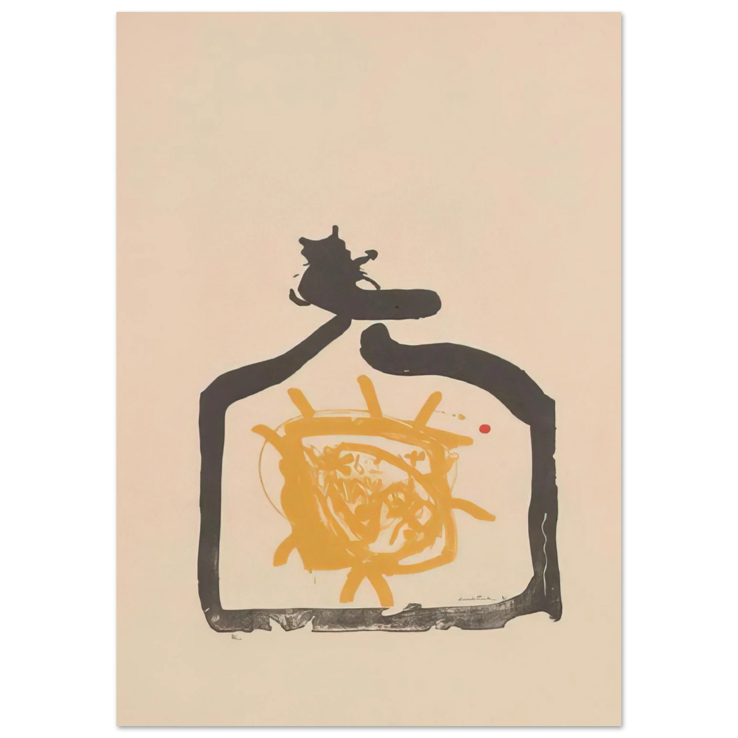 Helen Frankenthaler - May 26th Backwards - 1961 Wall art - 45x60 cm / 18x24 inches - Premium Wooden Framed Poster With Fine Art Paper-canvas - Black frame
