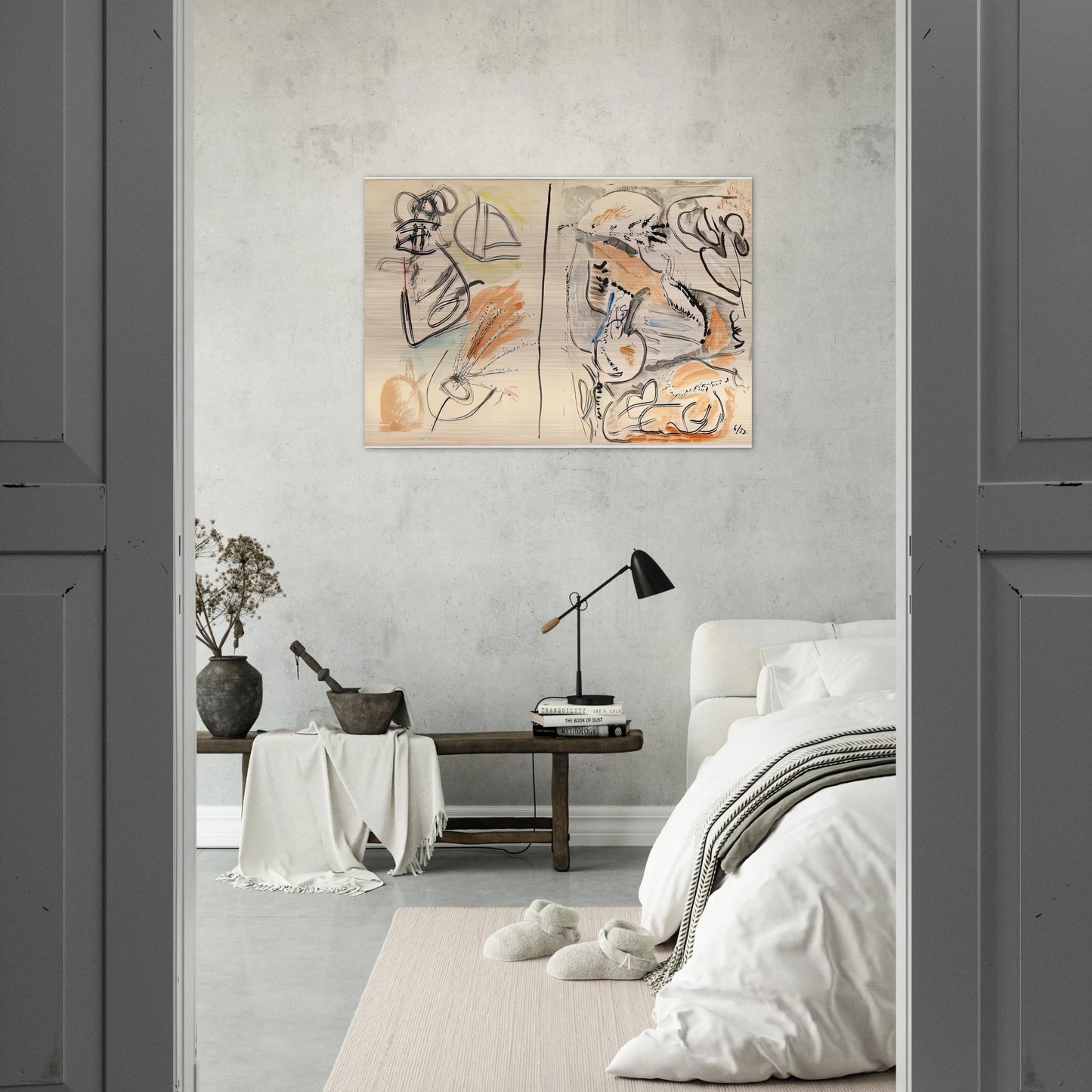 Window Shade No. 2, 1952- - Helen Frankenthaler Brushed Aluminum Print - 70x100 cm / 28x40 inches | Helen Frankenthaler Aluminum Print | Helen Frankenthaler Prints