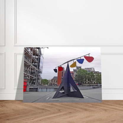 HORIZONTAL 1974 - Alexander Calder Brushed Aluminum Print - 70x100 cm / 28x40 inches | Alexander Calder Aluminum Print | Alexander Calder Prints