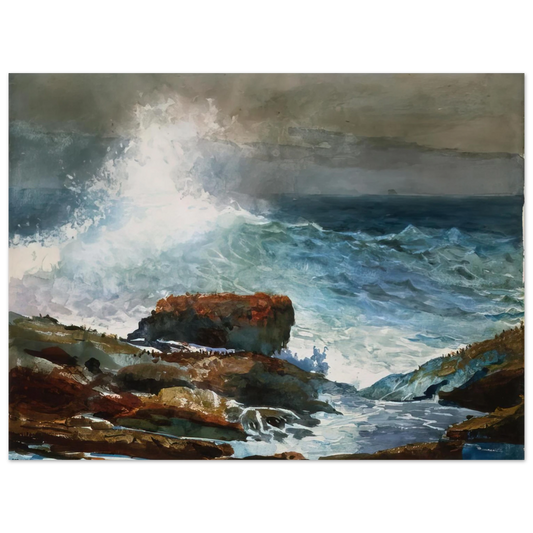 Winslow Homer - INCOMING TIDE SCARBORO MAINE  75x100 cm / 30x40inches Fine Art Poster