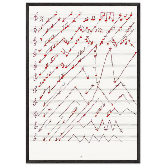 UNTITLED 1995 2 - Louise Bourgeois 70x100 cm / 28x40 inches Framed Art Print – Black Wooden Frame