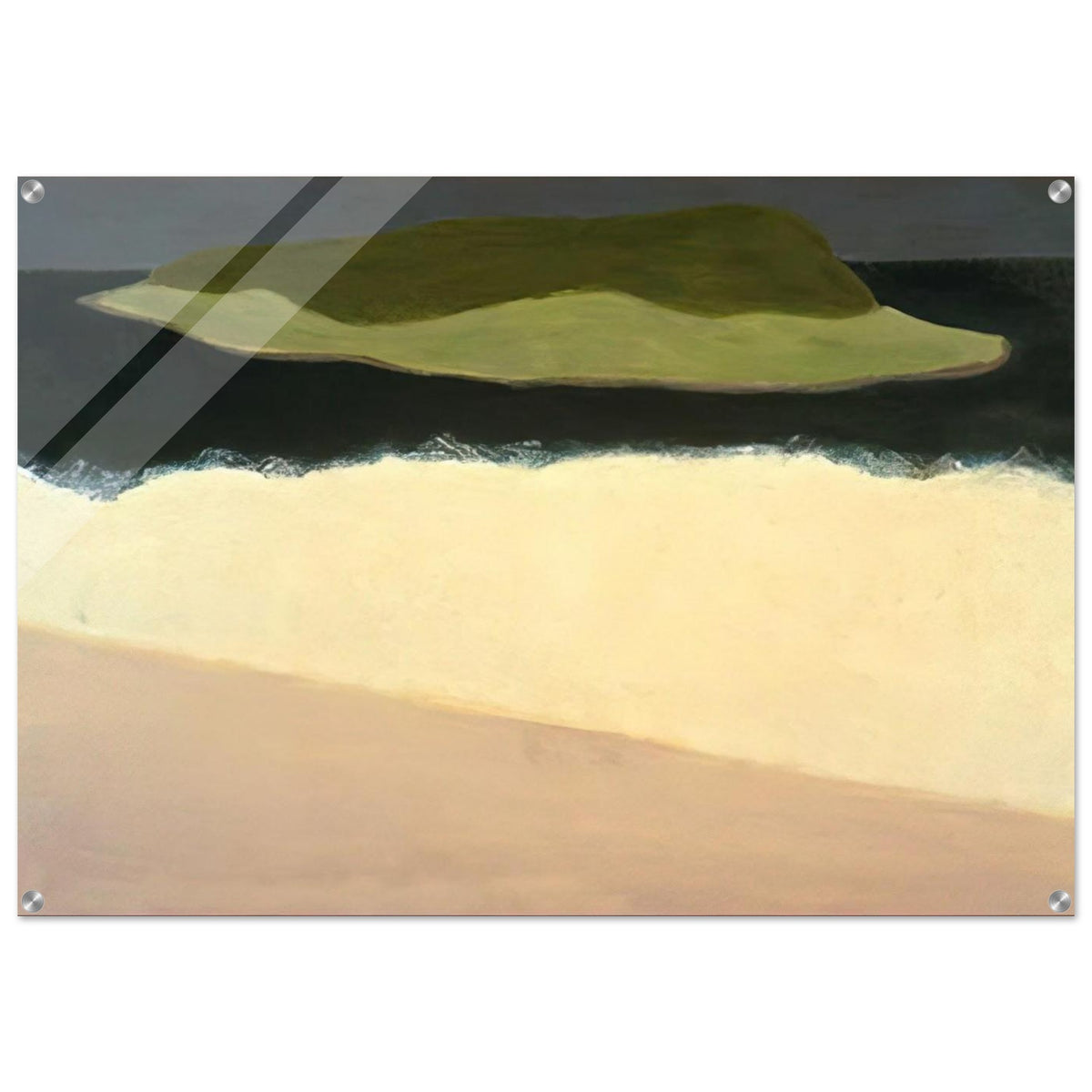 Offshore Island - 1958 - Milton Avery Acrylic Print - 70x100 cm / 28x40″ inches | Milton Avery Wall Art | Milton Avery Prints
