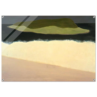 Offshore Island - 1958 - Milton Avery Acrylic Print - 70x100 cm / 28x40″ inches | Milton Avery Wall Art | Milton Avery Prints