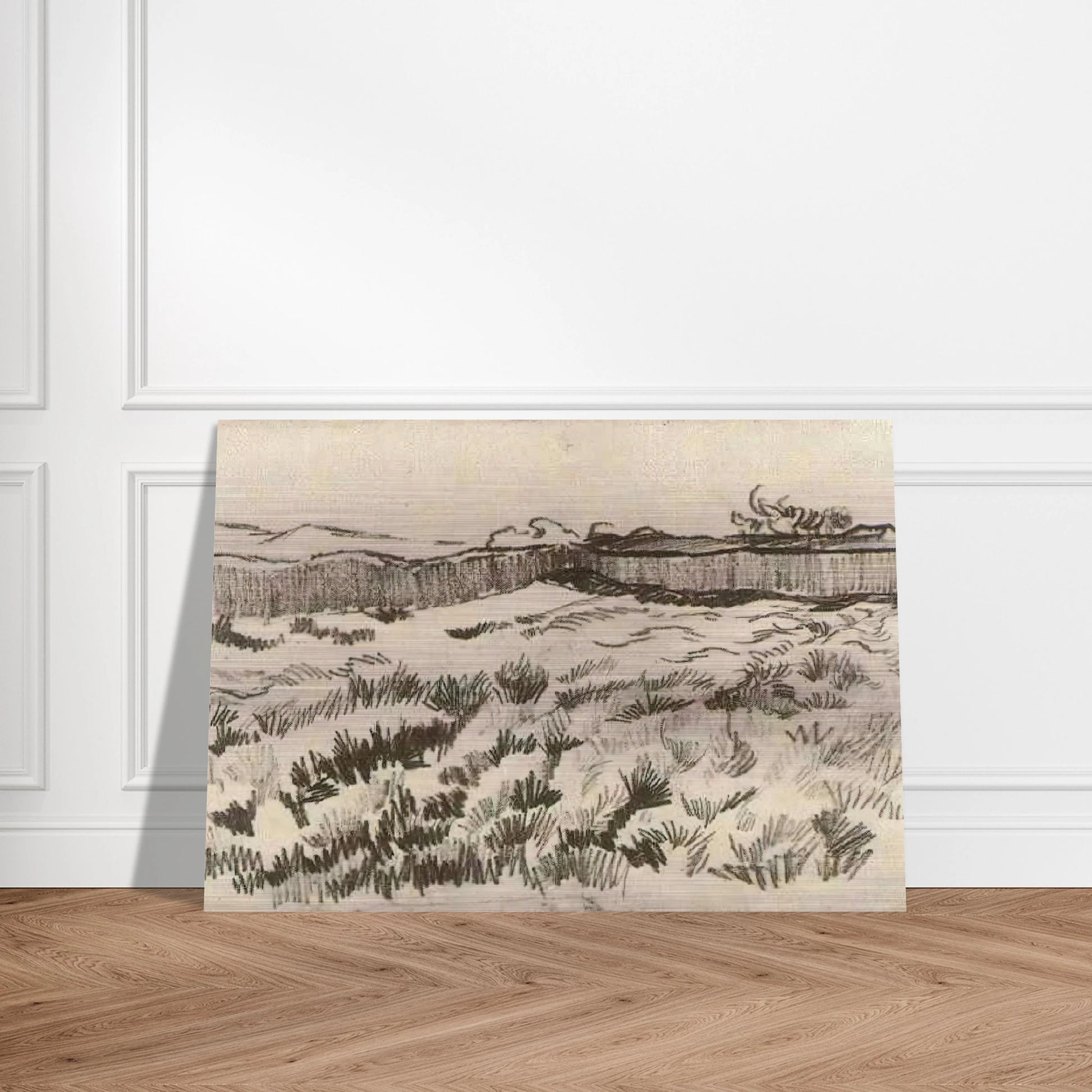 Enclosed Field - Vincent van Gogh Brushed Aluminum Print - 70x100 cm / 28x40 inches | Vincent van Gogh Aluminum Print | Vincent van Gogh Prints