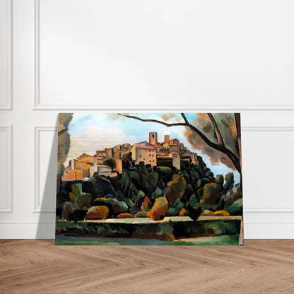 VISTA DE SAINT PAUL DE VENCE 1910 - Andre Derain Brushed Aluminum Print - 70x100 cm / 28x40 inches | Andre Derain Aluminum Print | Andre Derain Prints