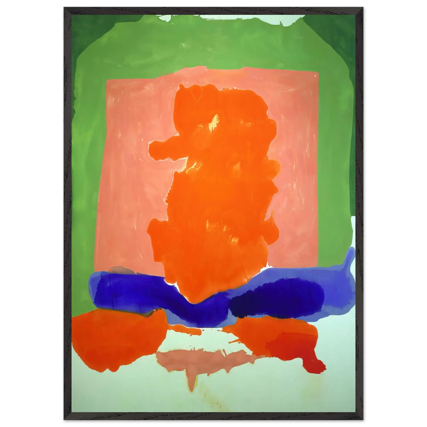 Helen Frankenthaler - Small s Paradise - 1964 Wall art - 13x18 cm / 5x7 Inches - Premium Wooden Framed Poster With Fine Art Paper - Wood frame