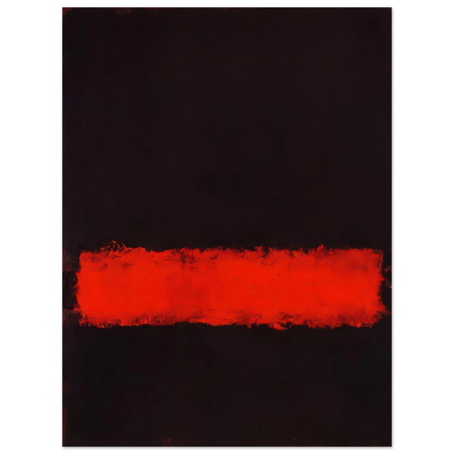 Mark Rothko - Black, Red and Black - 1968 Wall Art - 30x40 cm / 12x16 inches - Premium Wooden Framed Poster With Fine Art Paper-canvas - Black frame