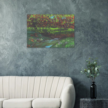 Green Pool - Post-Impressionism - Frank Johnston Brushed Aluminum Print - 70x100 cm / 28x40 inches | Frank Johnston Aluminum Print | Frank Johnston Prints