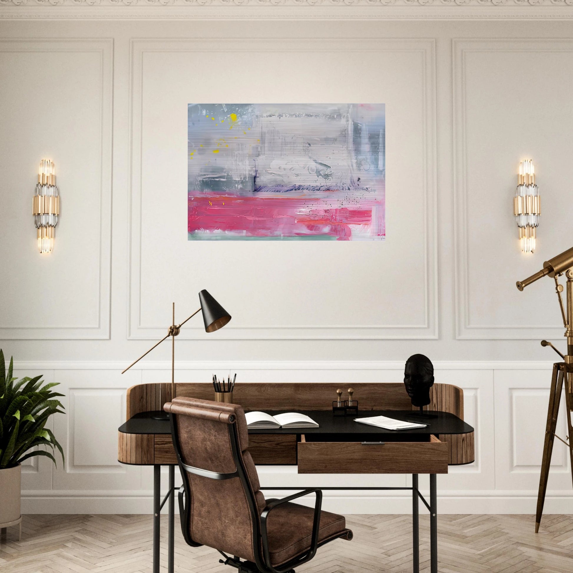 Hot Ice, 1990- - Helen Frankenthaler Brushed Aluminum Print - 70x100 cm / 28x40 inches | Helen Frankenthaler Aluminum Print | Helen Frankenthaler Prints