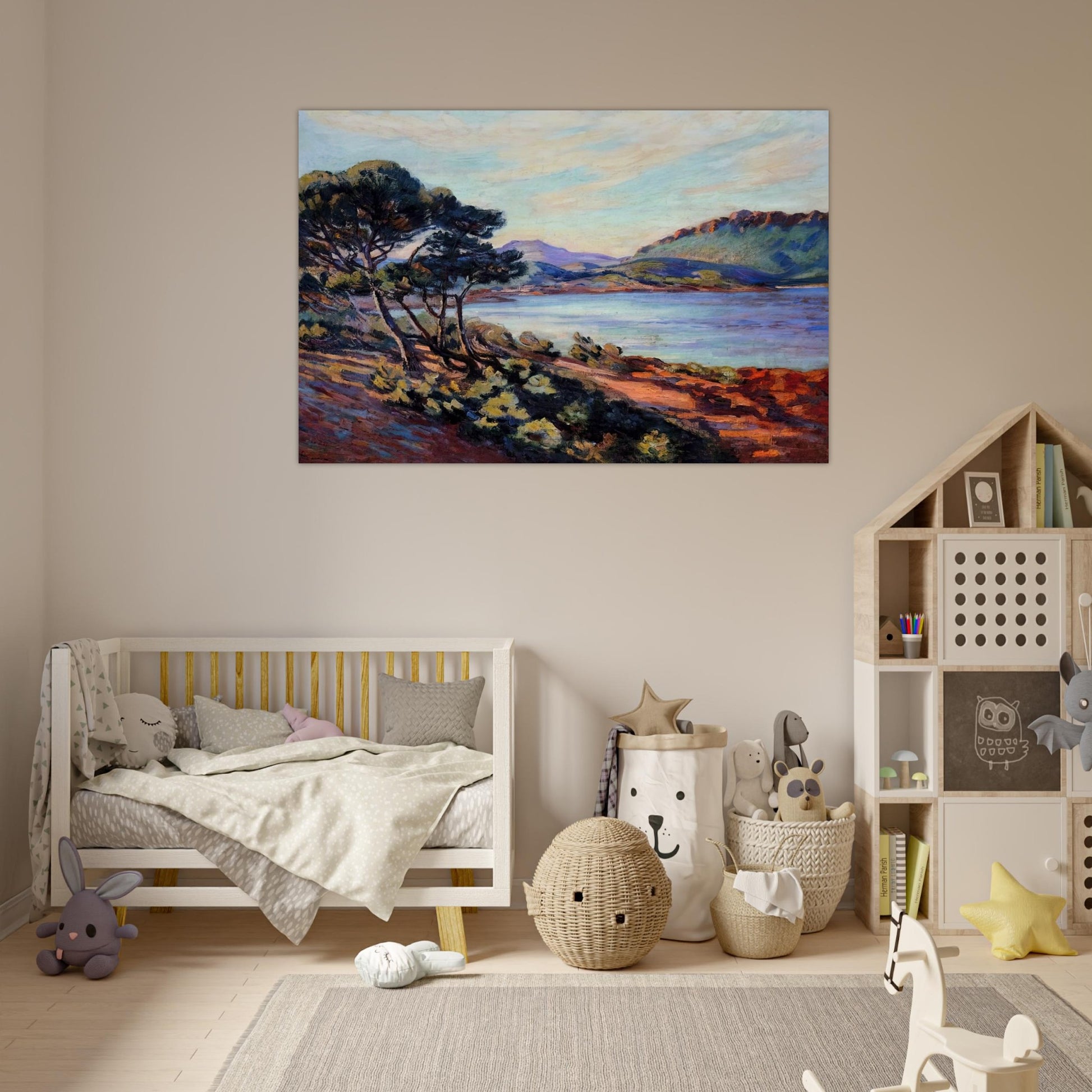 Agay Bay - 1910 - Armand Guillaumin Art Prints - 100x150 cm / 40x60″ inches | Armand Guillaumin Poster | Armand Guillaumin Prints