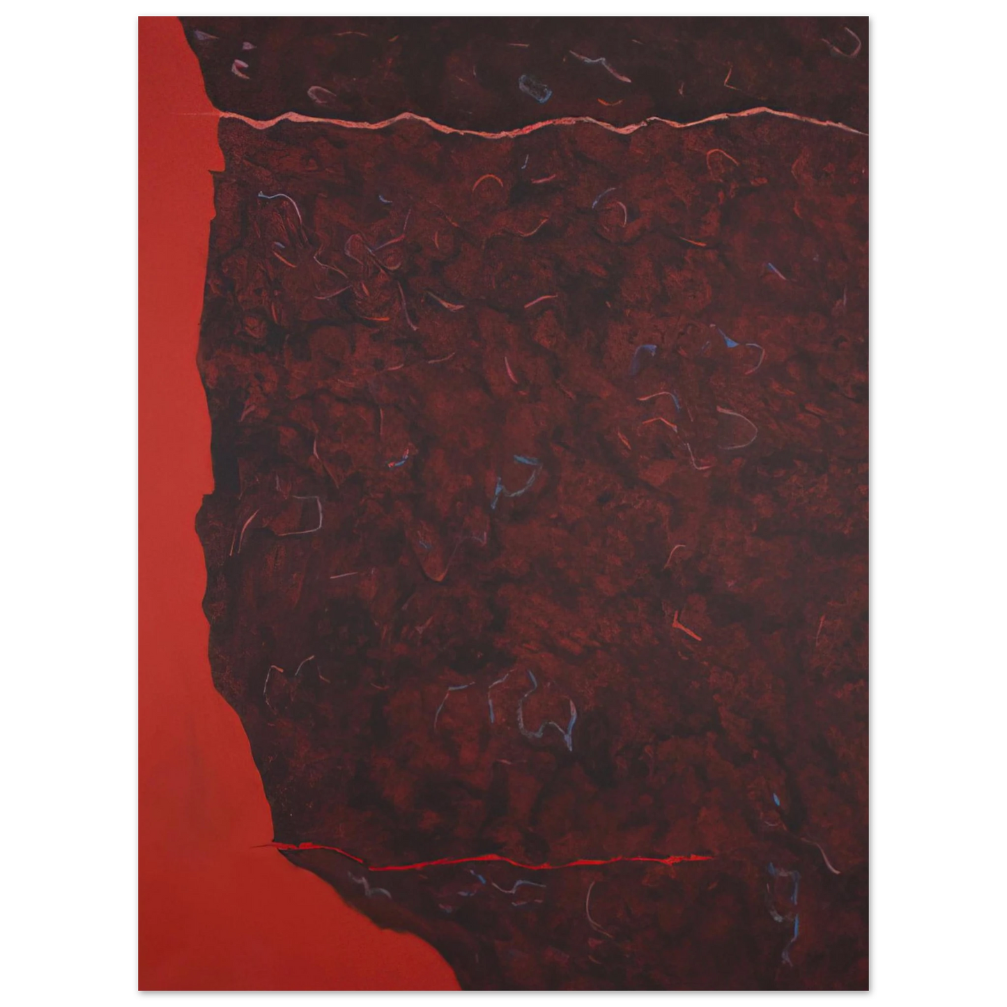 Theodoros Stamos - Edge of Burning Brush - 1986  75x100 cm / 30x40inches Fine Art Poster