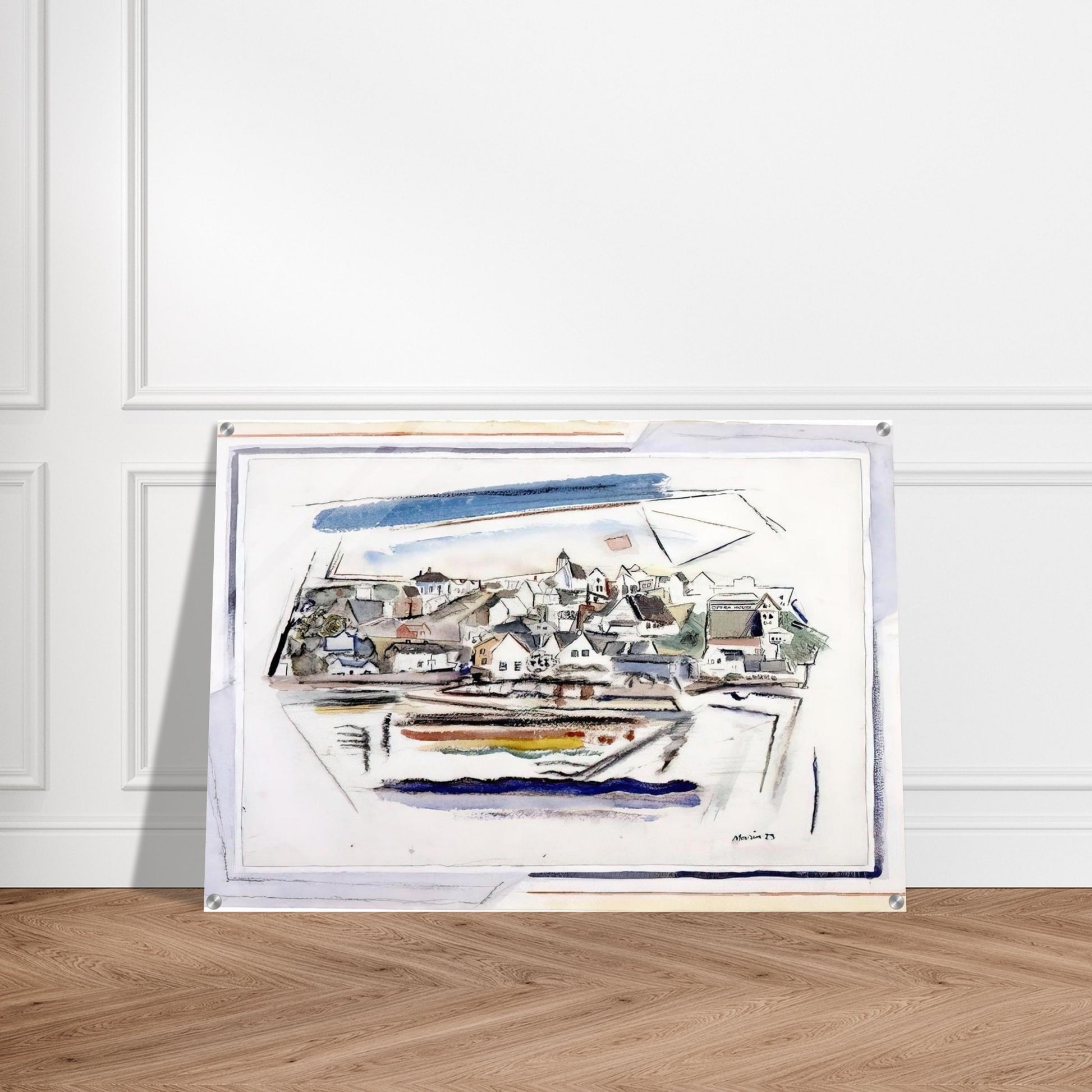 Stonington Maine - 1923 - John Marin Acrylic Print - 70x100 cm / 28x40″ inches | John Marin Wall Art | John Marin Prints