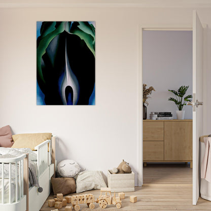 Jack-in-the-Pulpit No. IV - Georgia O'Keeffe Brushed Aluminum Print - 70x100 cm / 28x40 inches | Georgia O'Keeffe Aluminum Print | Georgia O'Keeffe Prints