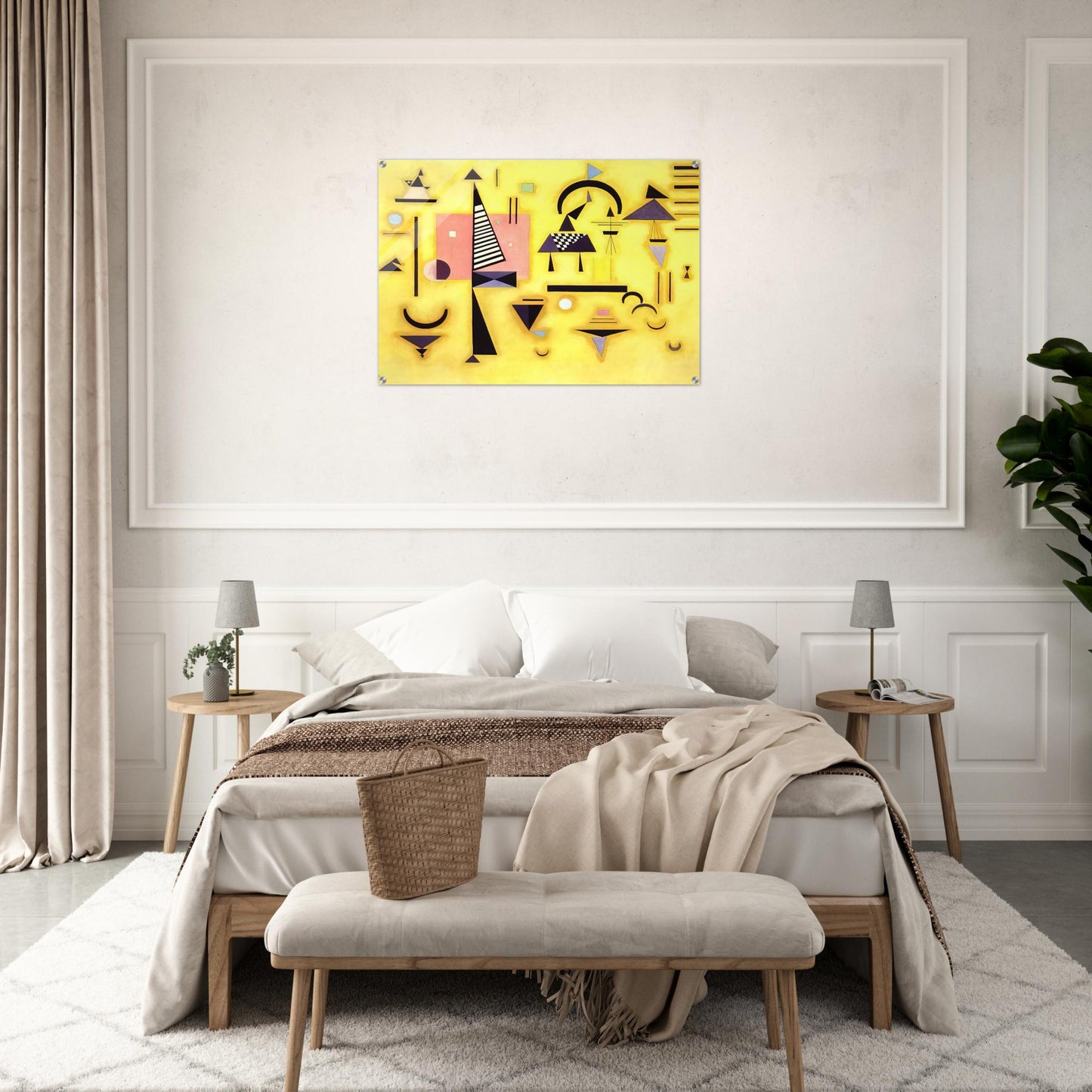 DECISIVE PINK 1932 - Wassily Kandinsky Acrylic Print - 70x100 cm / 28x40″ inches | Wassily Kandinsky Wall Art | Wassily Kandinsky Prints