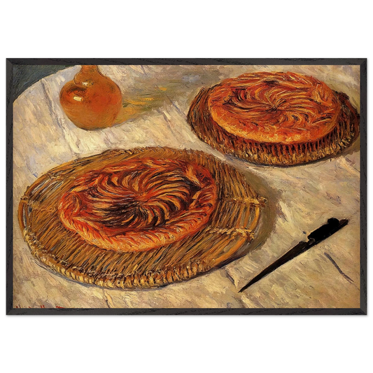 The Galettes - claude monet 70x100 cm / 28x40 inches Framed Art Print – Black Wooden Frame