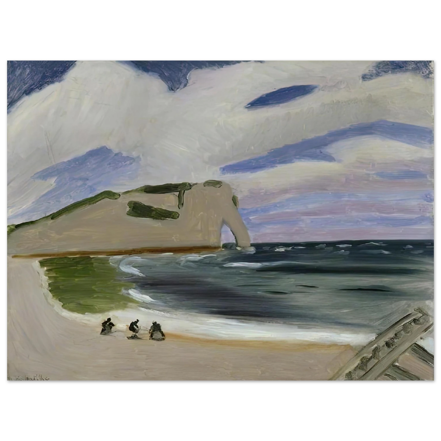 Henri Matisse - WOMEN ON THE BEACH ETRETAT 1920  75x100 cm / 30x40inches Fine Art Poster