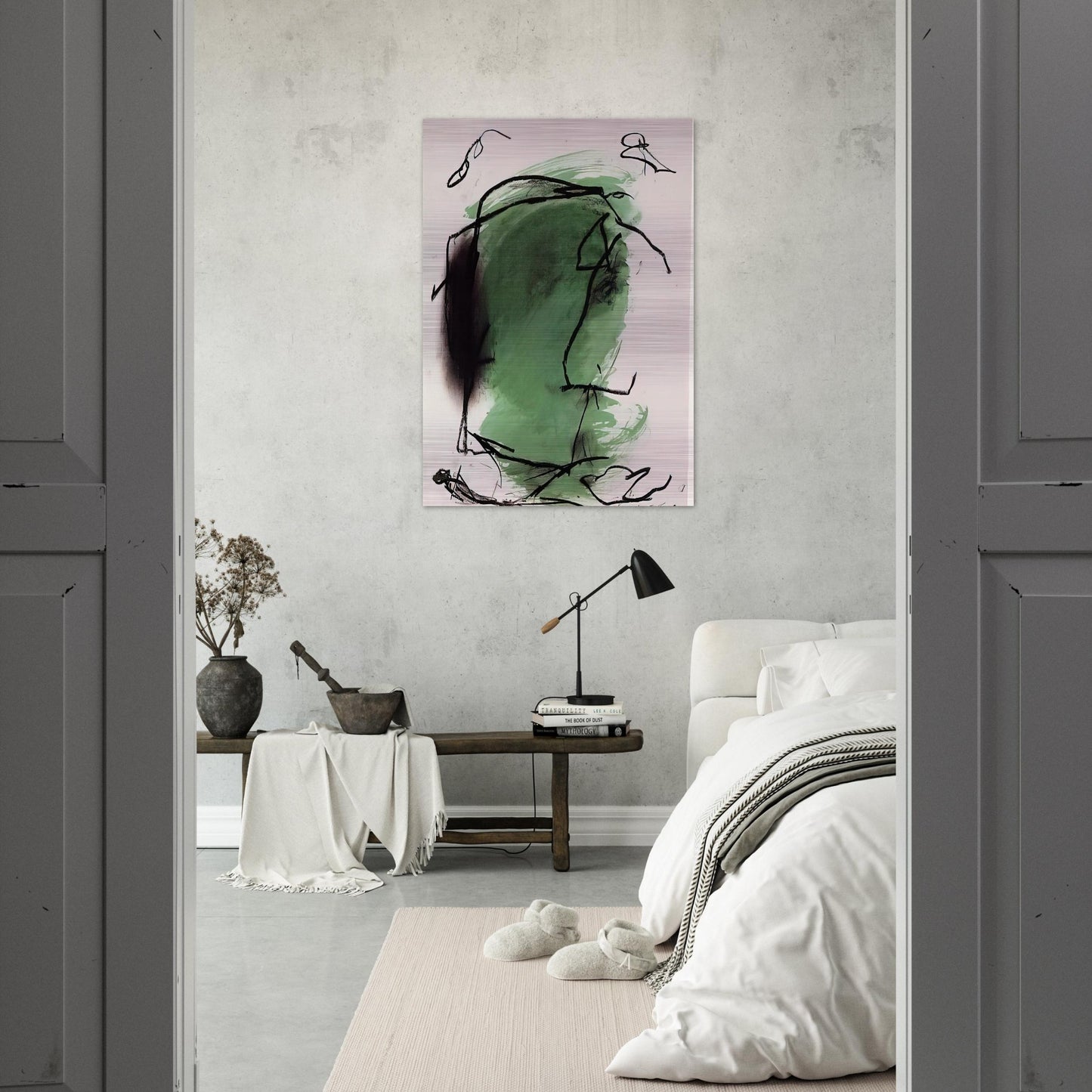 G-1 - 1985 - Emil Schumacher Brushed Aluminum Print - 70x100 cm / 28x40 inches | Emil Schumacher Aluminum Print | Emil Schumacher Prints
