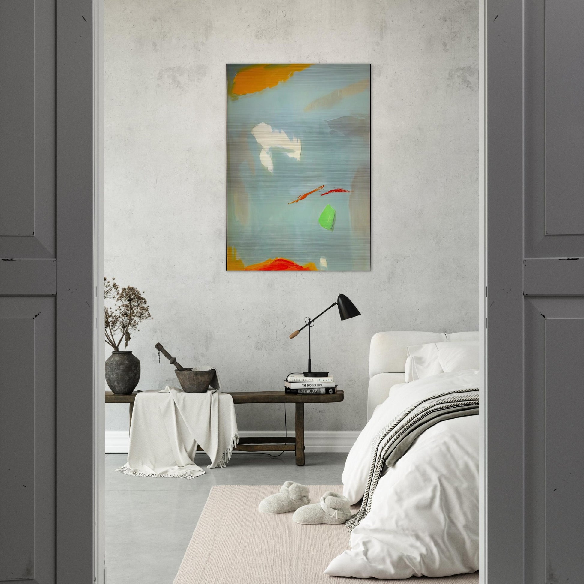 CANTO II 1995 - Esteban Vicente Brushed Aluminum Print - 70x100 cm / 28x40 inches | Esteban Vicente Aluminum Print | Esteban Vicente Prints