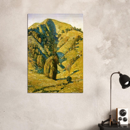 Hill of the Sun, San Anselmo, California - Childe Hassam Brushed Aluminum Print - 70x100 cm / 28x40 inches | Childe Hassam Aluminum Print | Childe Hassam Prints
