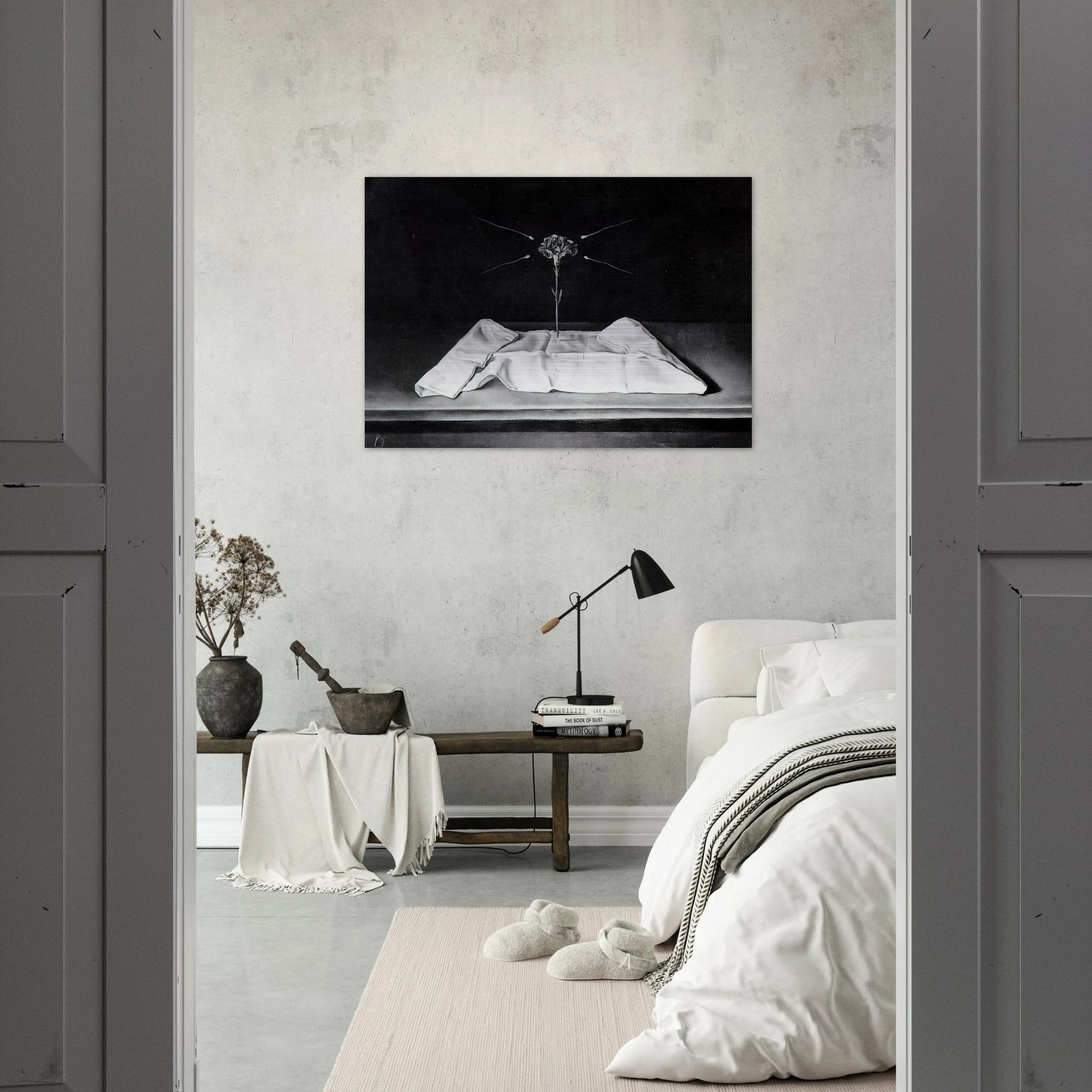 MYSTICAL CARNATION 1951 - Salvador Dali Brushed Aluminum Print - 70x100 cm / 28x40 inches | Salvador Dali Aluminum Print | Salvador Dali Prints