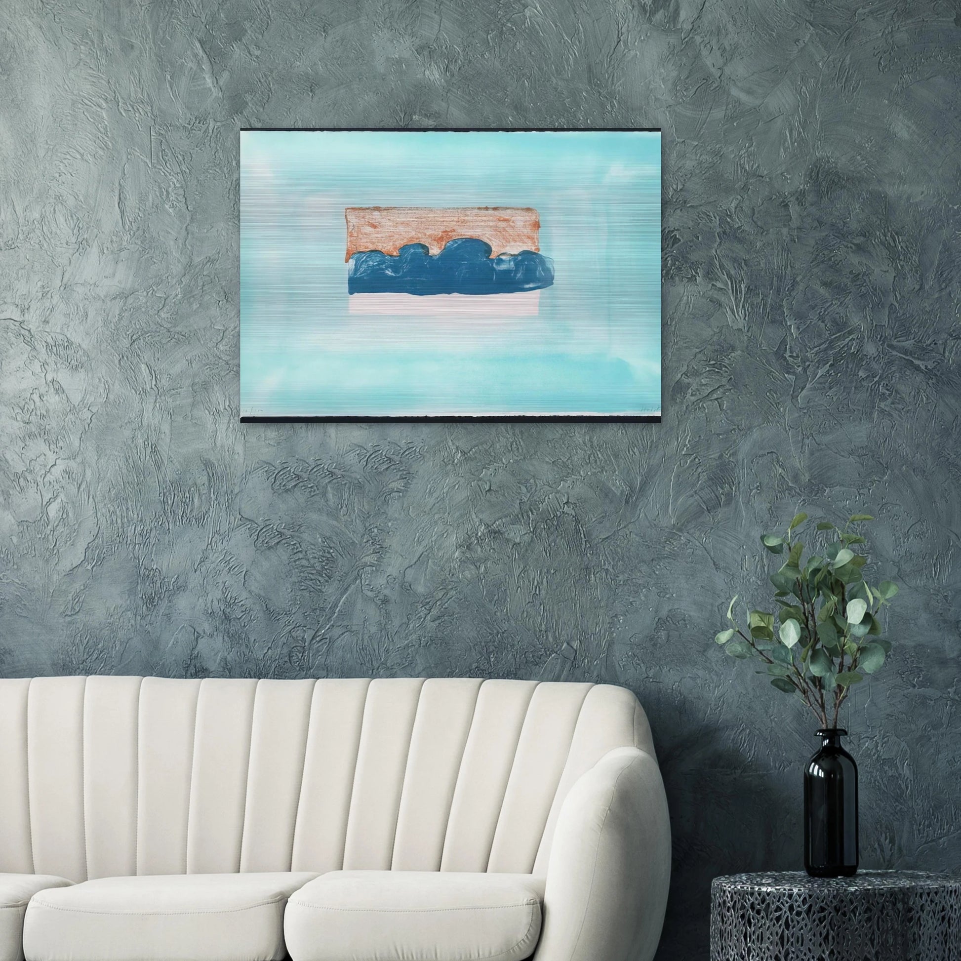 Untitled - 1976 - Howard Hodgkin Brushed Aluminum Print - 70x100 cm / 28x40 inches | Howard Hodgkin Aluminum Print | Howard Hodgkin Prints