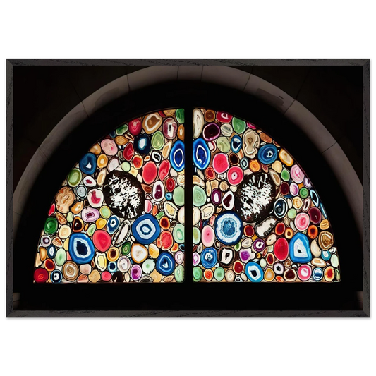 AHATFENSTER 2009 3 - Sigmar Polke 70x100 cm / 28x40 inches Framed Art Print – Black Wooden Frame