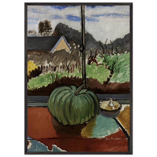 THE GREEN PUMPKIN 1916 - Henri Matisse 70x100 cm / 28x40 inches Framed Art Print – Black Wooden Frame