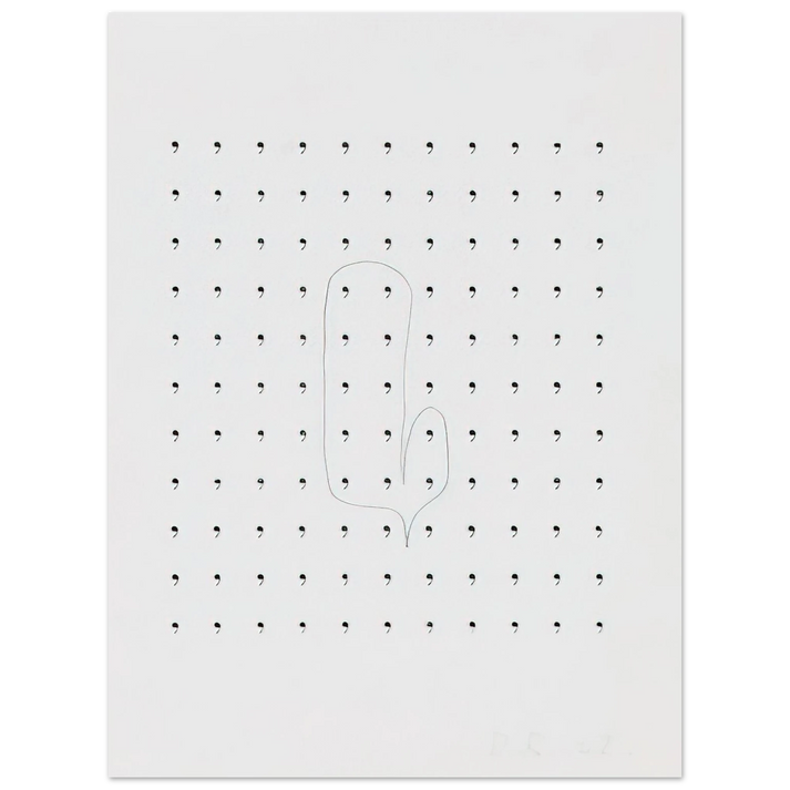Dieter Roth - Stupidogramm - 1962  75x100 cm / 30x40inches Fine Art Poster