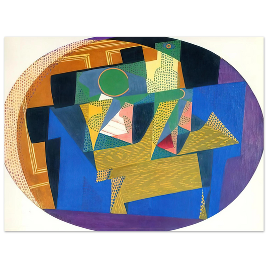 Juan Gris - FRUIT BOWL WITH BOTTLE  75x100 cm / 30x40inches Fine Art Poster