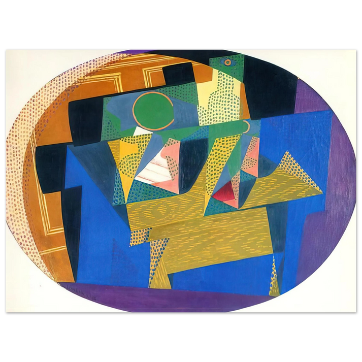 Juan Gris - FRUIT BOWL WITH BOTTLE  75x100 cm / 30x40inches Fine Art Poster