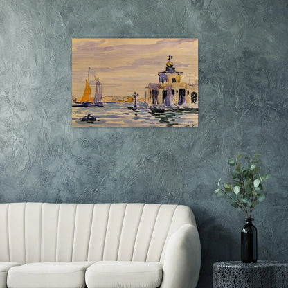 La Dogana - Henri-Edmond Cross Brushed Aluminum Print - 70x100 cm / 28x40 inches | Henri-Edmond Cross Aluminum Print | Henri-Edmond Cross Prints