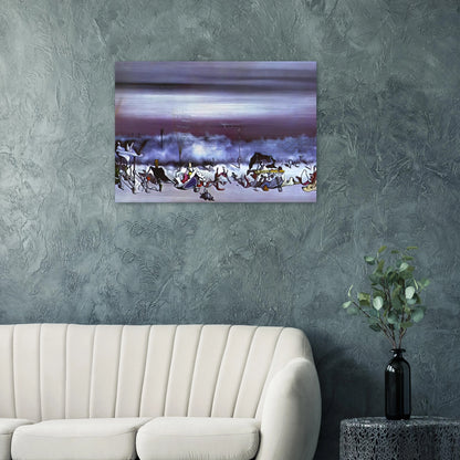 The Ribbon of Extremes - Yves Tanguy Brushed Aluminum Print - 70x100 cm / 28x40 inches | Yves Tanguy Aluminum Print | Yves Tanguy Prints