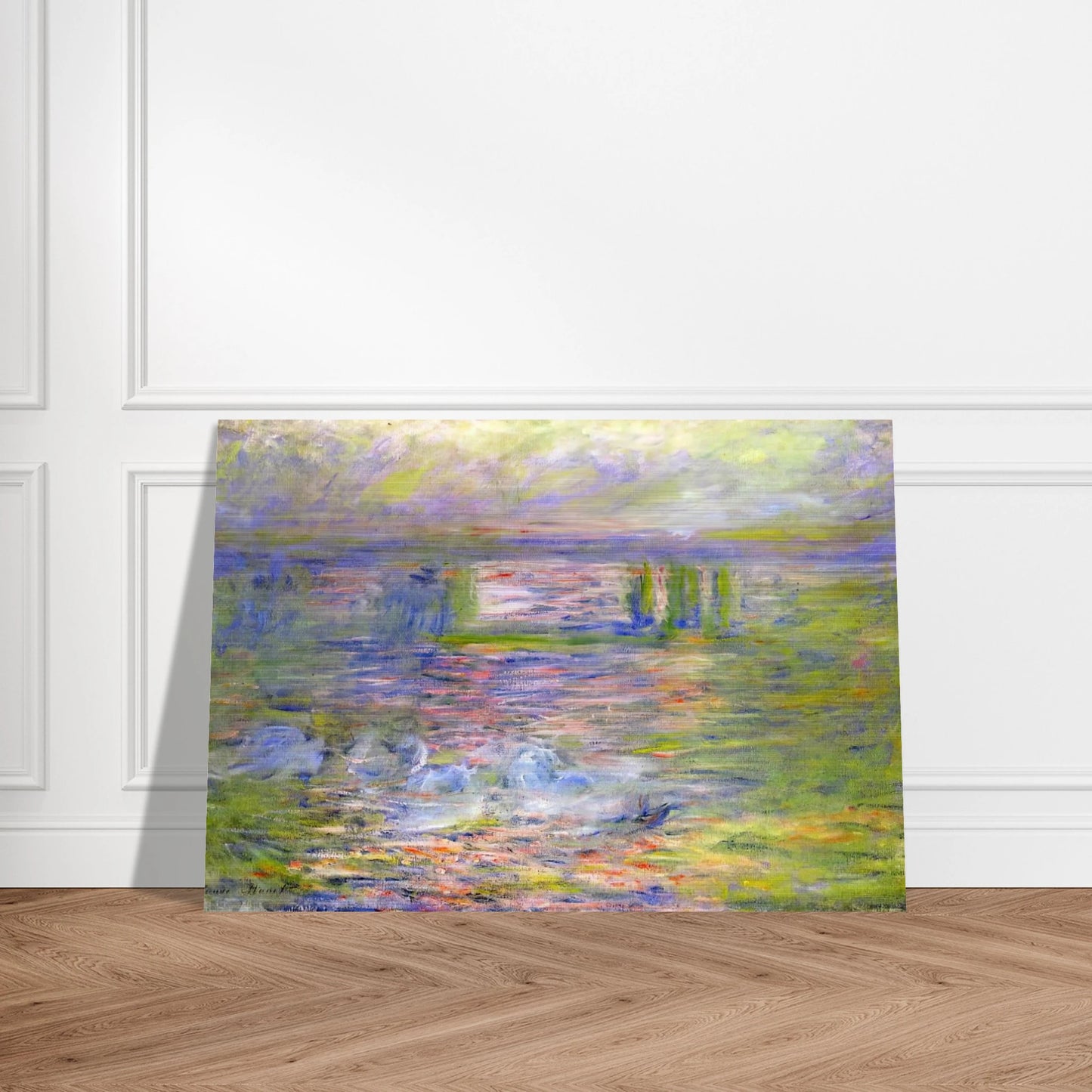 Charing Cross Bridge 2 - claude monet Brushed Aluminum Print - 70x100 cm / 28x40 inches | claude monet Aluminum Print | claude monet Prints