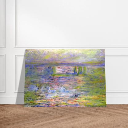 Charing Cross Bridge 2 - claude monet Brushed Aluminum Print - 70x100 cm / 28x40 inches | claude monet Aluminum Print | claude monet Prints