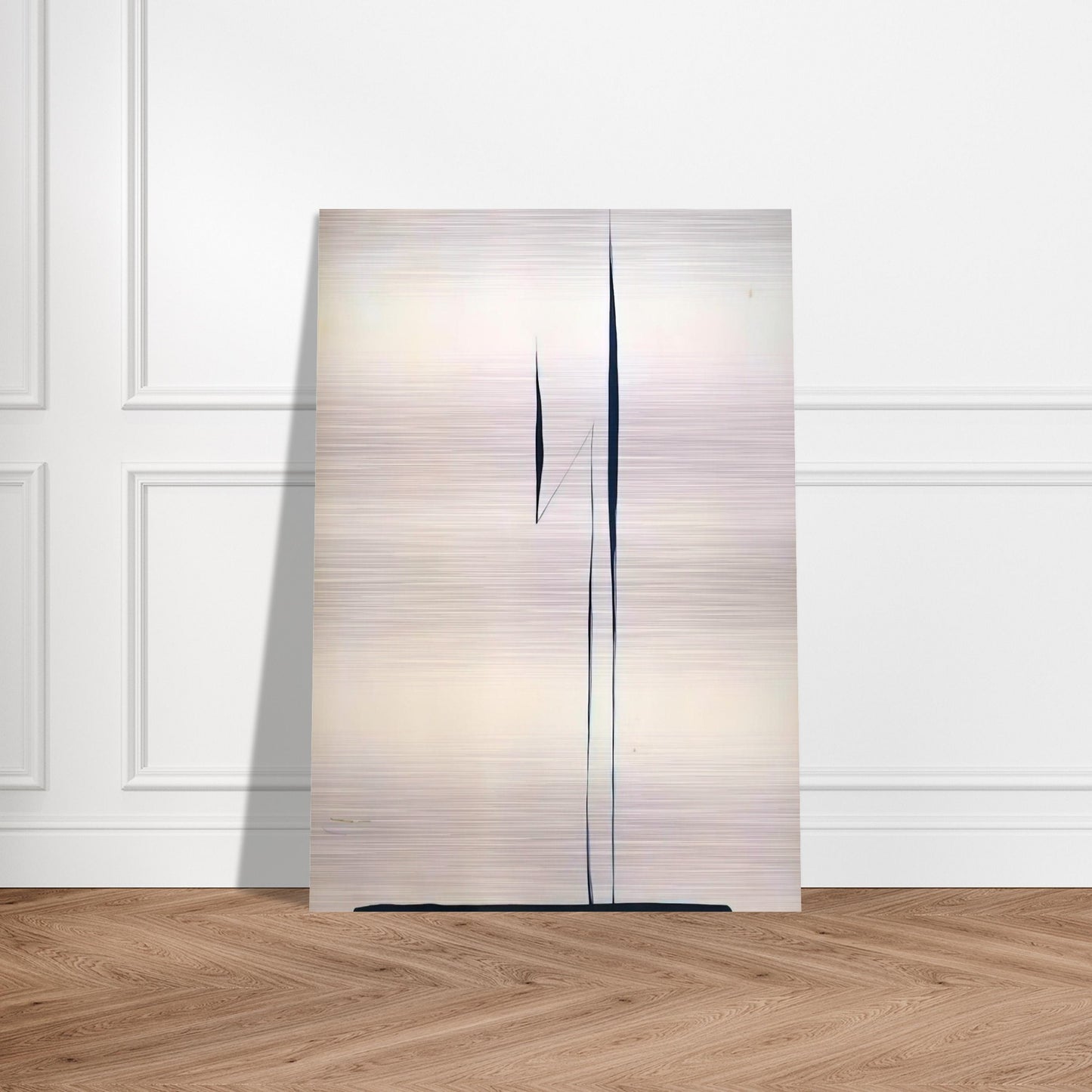 Black Lines 1 - Georgia O'Keeffe Brushed Aluminum Print - 70x100 cm / 28x40 inches | Georgia O'Keeffe Aluminum Print | Georgia O'Keeffe Prints