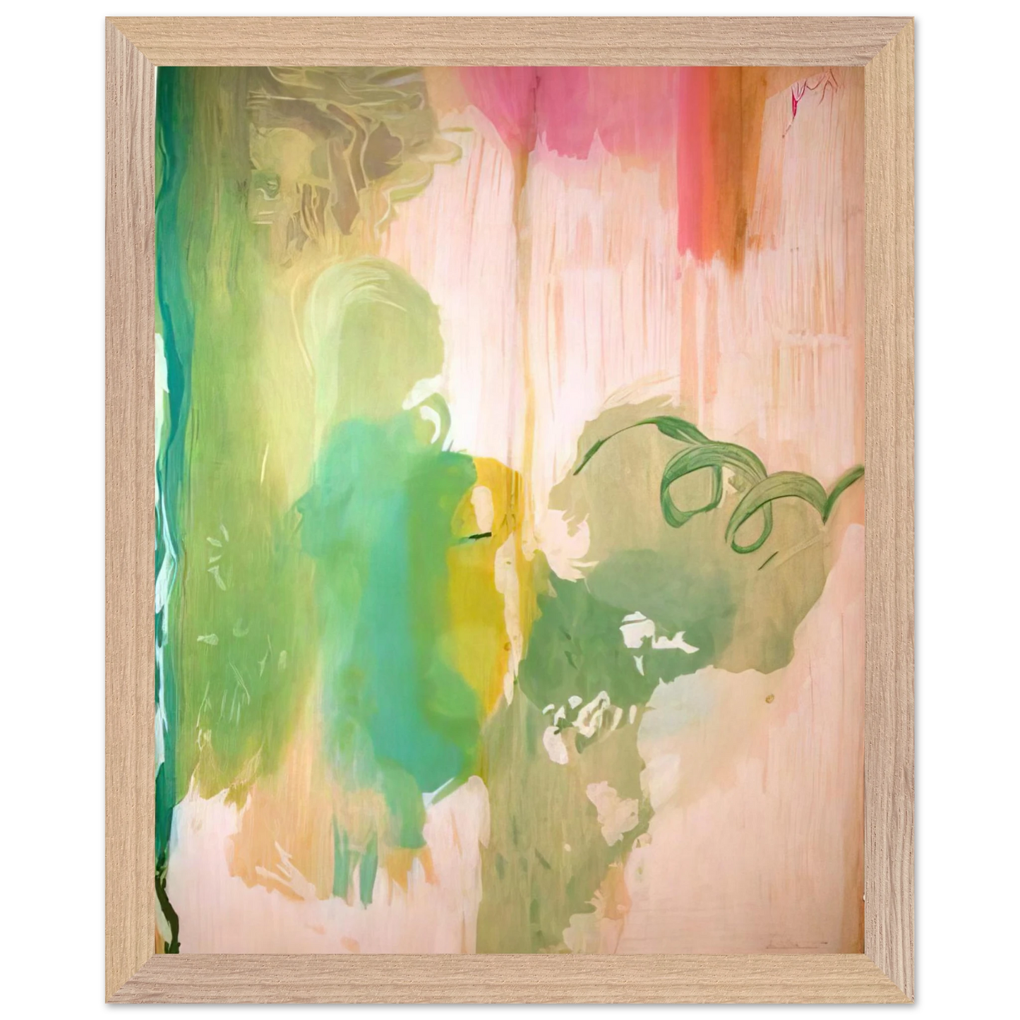 Helen Frankenthaler - Snow Pines - 2004 Wall art - 30x45 cm / 12x18 inches - Premium Wooden Framed Poster With Fine Art Paper-canvas - White frame