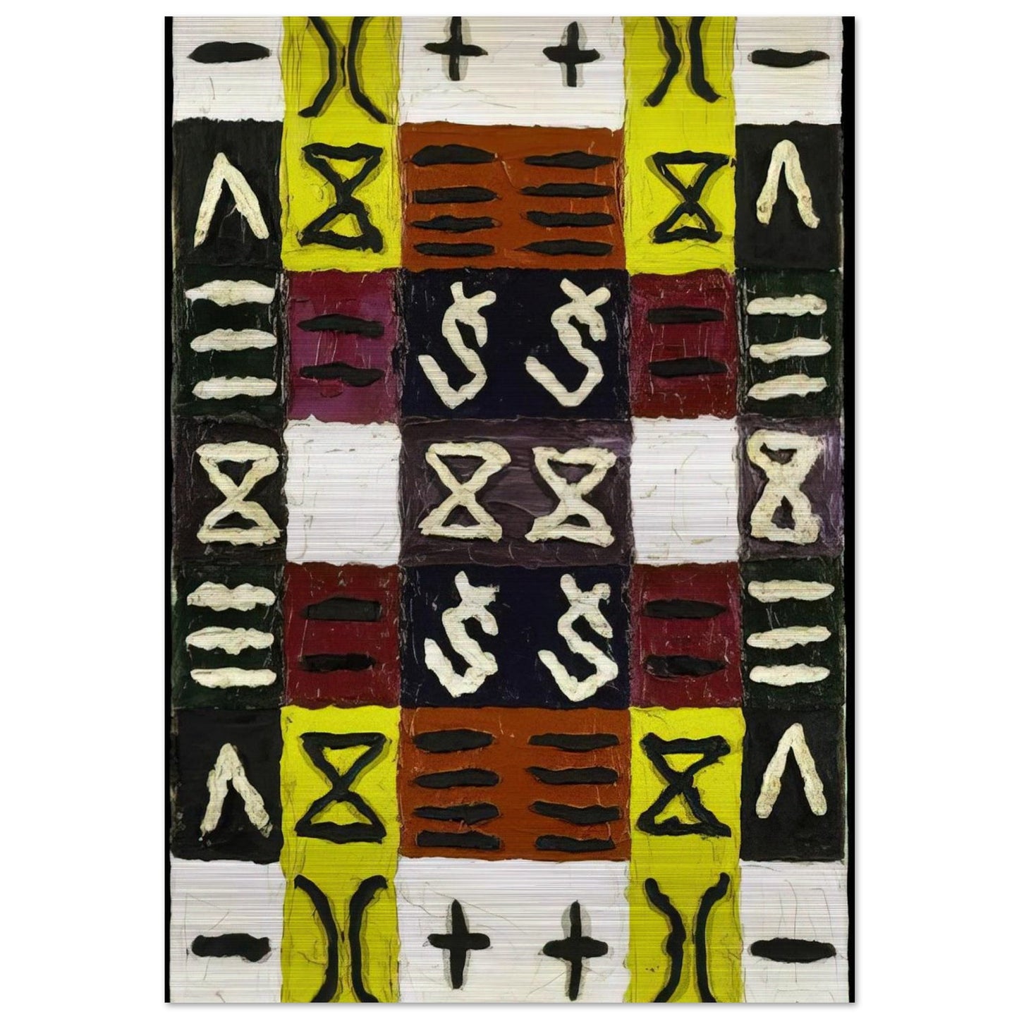 A Perfect Equal Area I - 1960 - Alfred Jensen Brushed Aluminum Print - 70x100 cm / 28x40 inches | Alfred Jensen Aluminum Print | Alfred Jensen Prints