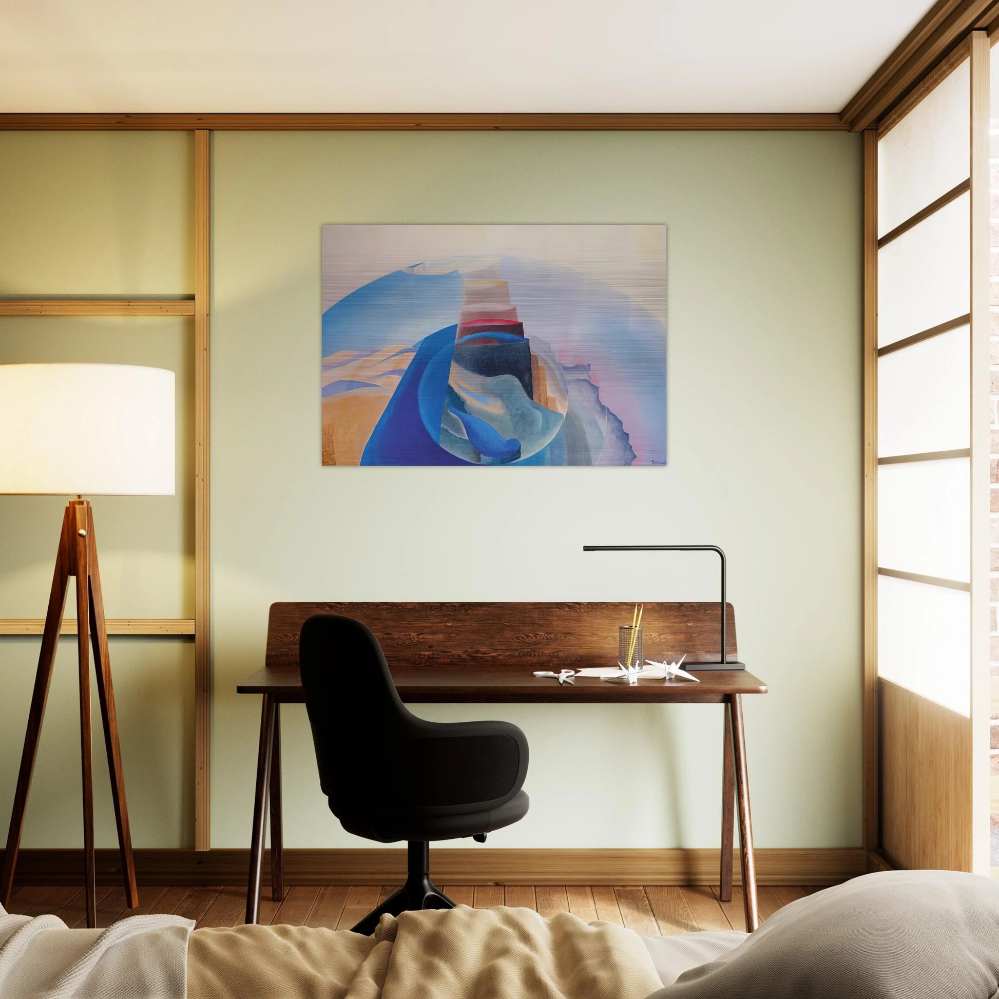 Mount Tabor - 1936 - Benedetta Cappa Brushed Aluminum Print - 70x100 cm / 28x40 inches | Benedetta Cappa Aluminum Print | Benedetta Cappa Prints