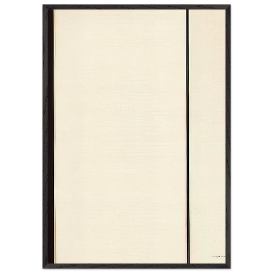 The Station of the Cross - Sixth Station - Barnett Newman 70x100 cm / 28x40 inches Framed Art Print – Black Wooden Frame
